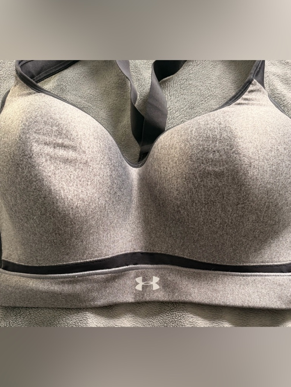 Under Armour Gray Heather High-Impact Seamless Sports Bra